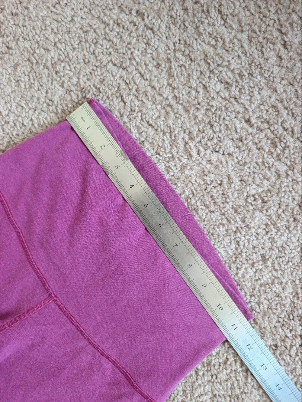 Lululemon Womens Purple Roll Down Waist Wunder Under Crop II Leggings Size 4
